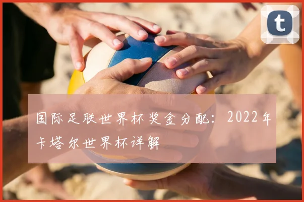 国际足联世界杯奖金分配：2022年卡塔尔世界杯详解